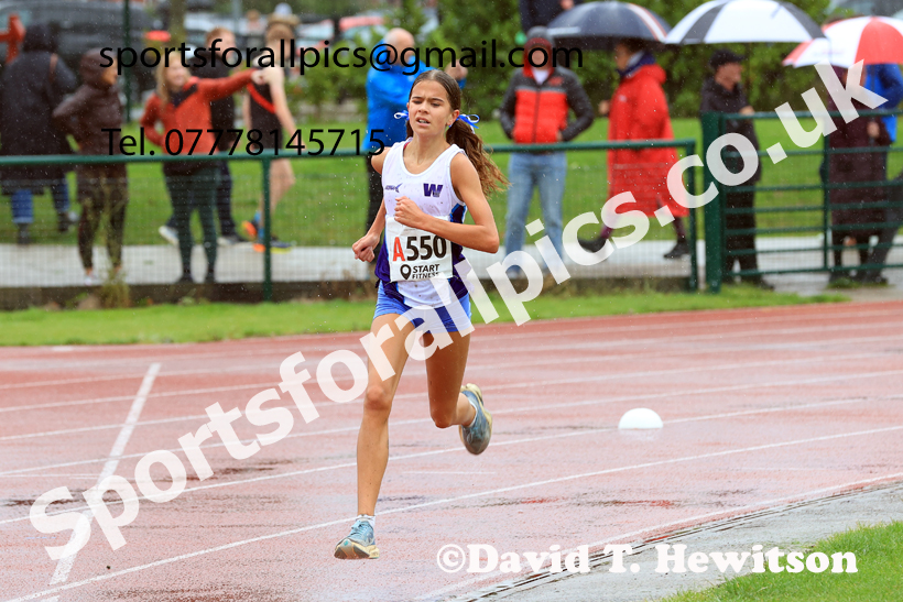 Girls Under-15s 2025 Northern Athletics Autumn Road Relays, Leigh, Lancashire. Photo: David T. Hewitson/Sports for All Pics